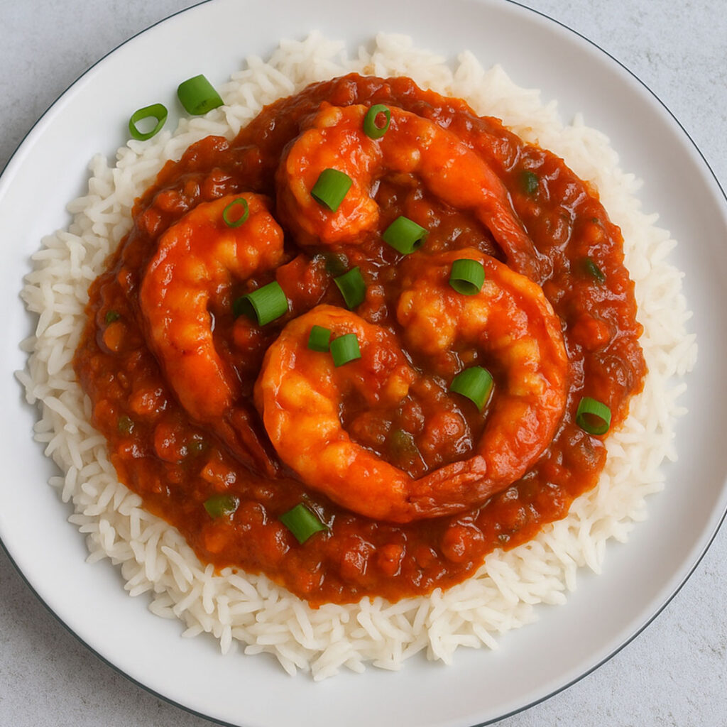 Tasty prawn creole recipe classic Creole seafood dish ready to enjoy